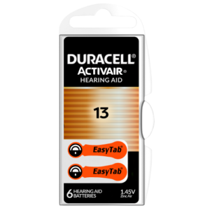 Pilas Auditivas Duracell 13 x 6 Unidades